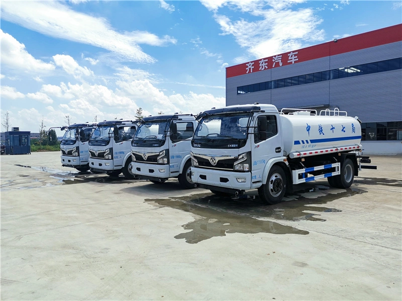 2023 Chinese Brand 6000 Liters to 8000 Liters Potable Drink Water Tank Tanker Sprinkler Bowser Spray Cleaning Transport and Delivery Truck