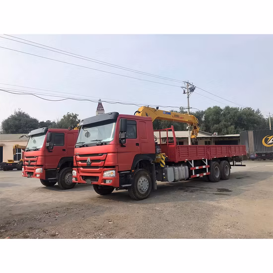 Gru montata su camion Sinotruk Zz1257n5847W Sq10sk3q Howo 6X4 camion con gru